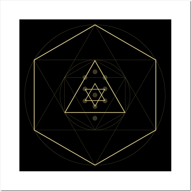 Metatron's Cube Wall Art by Mon, Symphony of Consciousness.